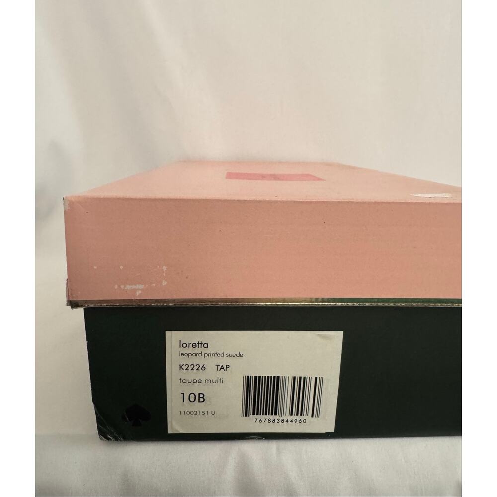Kate Spade Loretta Leopard Mules NIB Taupe Multi Pointed Toe 10B - Picture 3 of 13